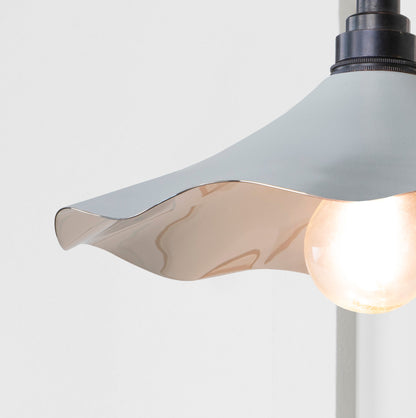 Smooth Nickel Flora Wall Light by From The Anvil