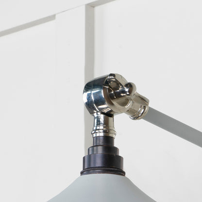Smooth Nickel Flora Wall Light by From The Anvil