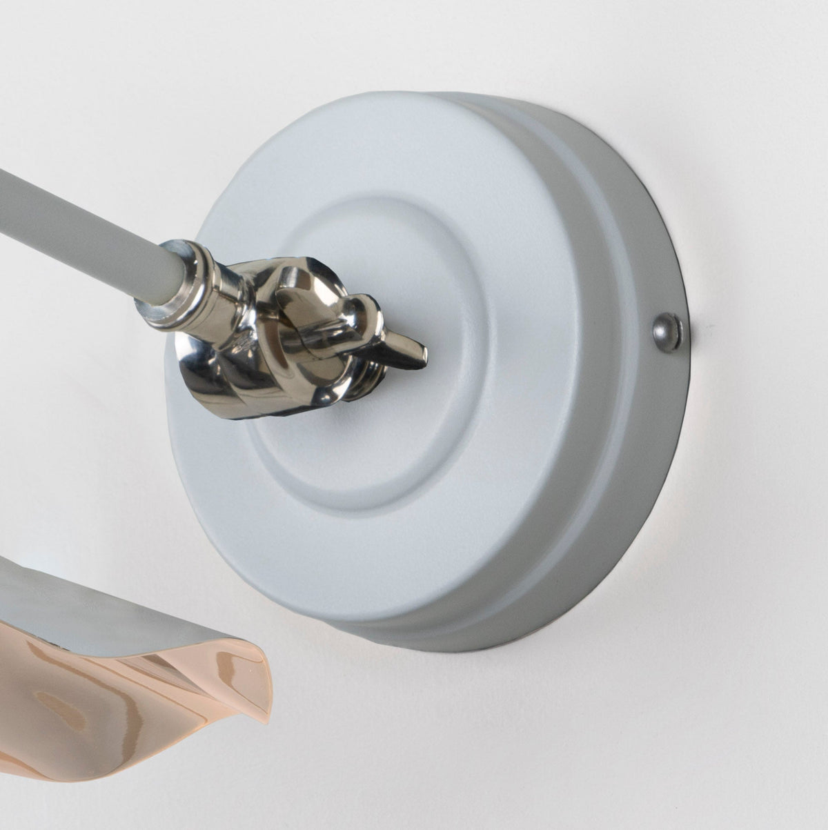 Smooth Nickel Flora Wall Light by From The Anvil