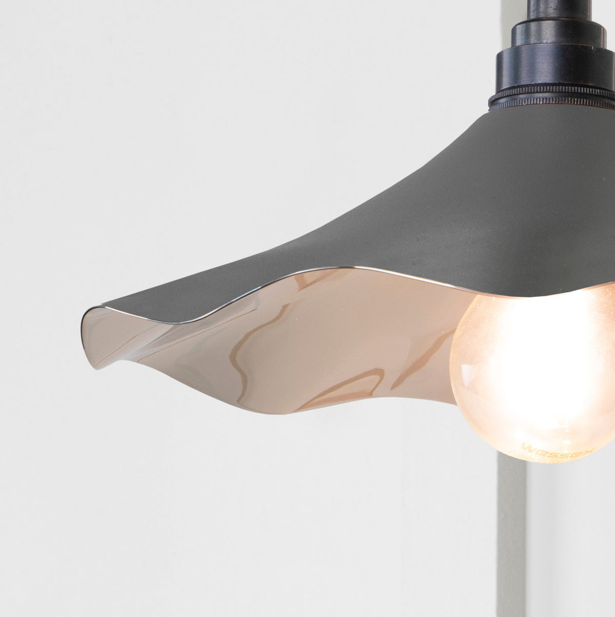 Smooth Nickel Flora Wall Light by From The Anvil