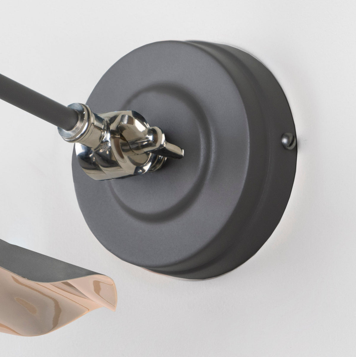 Smooth Nickel Flora Wall Light by From The Anvil