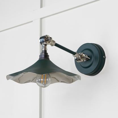 Smooth Nickel Flora Wall Light by From The Anvil