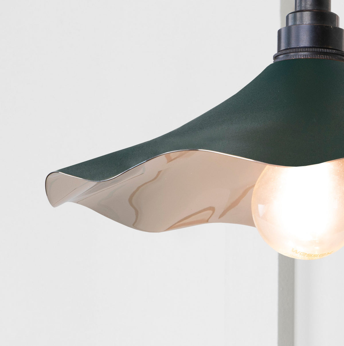 Smooth Nickel Flora Wall Light by From The Anvil