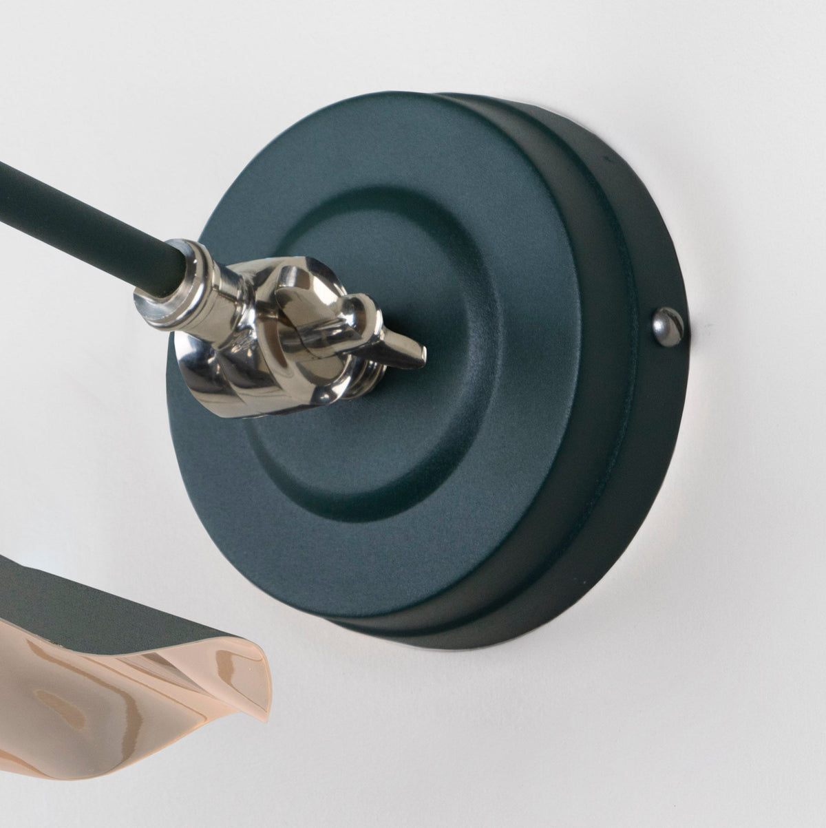 Smooth Nickel Flora Wall Light by From The Anvil