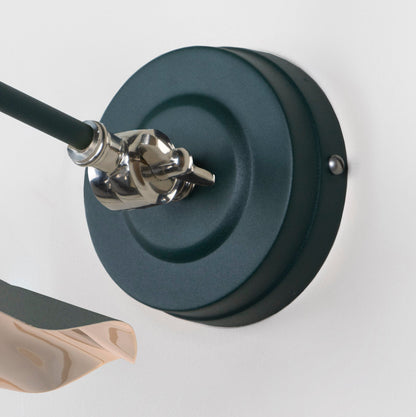 Smooth Nickel Flora Wall Light by From The Anvil