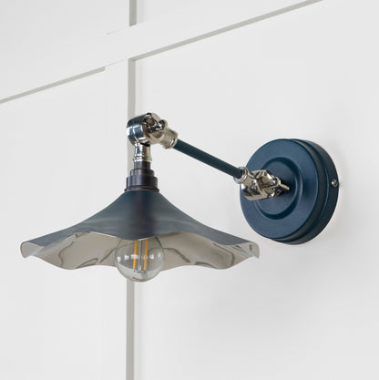 Smooth Nickel Flora Wall Light by From The Anvil