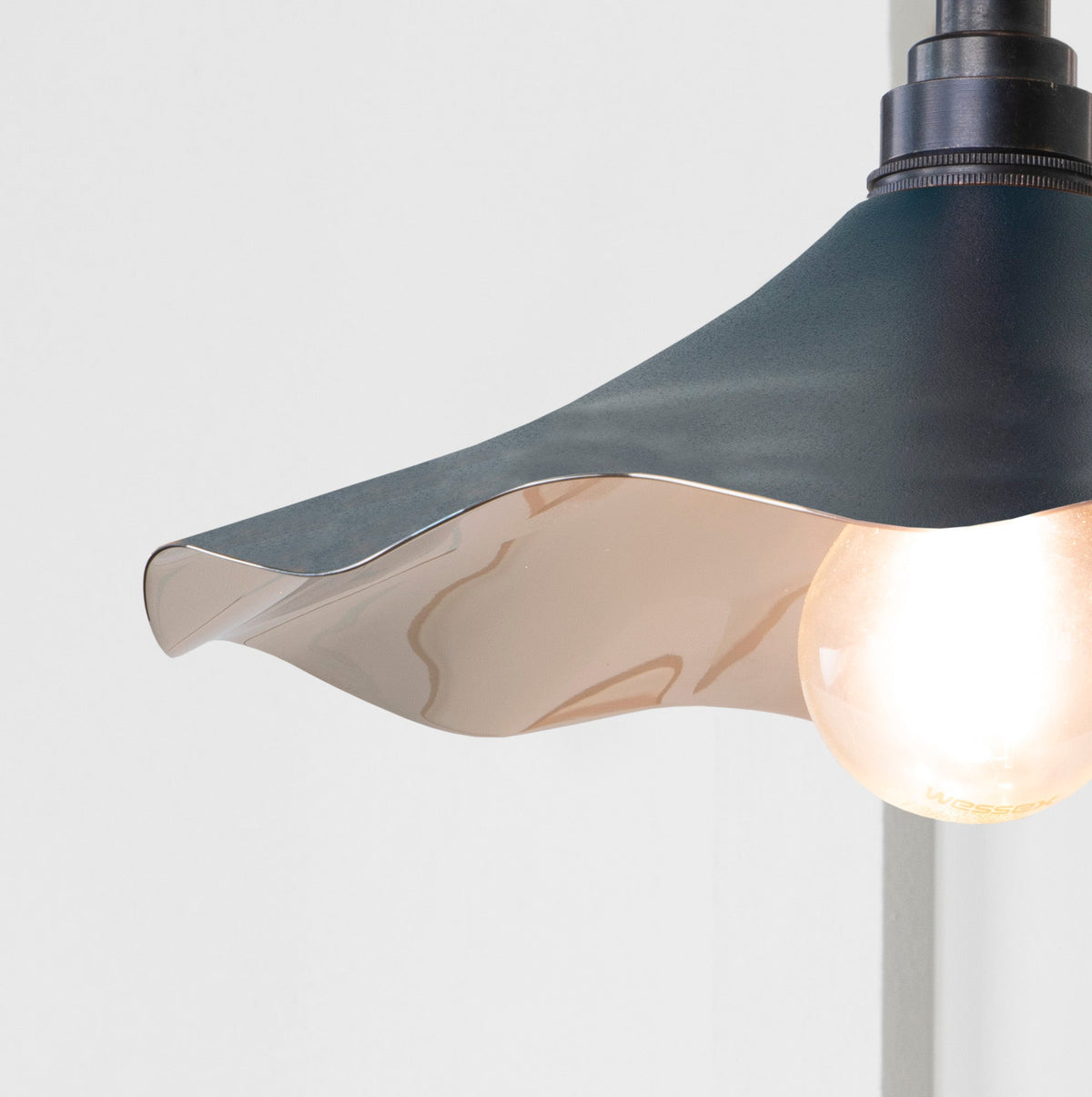 Smooth Nickel Flora Wall Light by From The Anvil