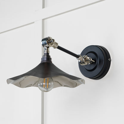 Smooth Nickel Flora Wall Light by From The Anvil