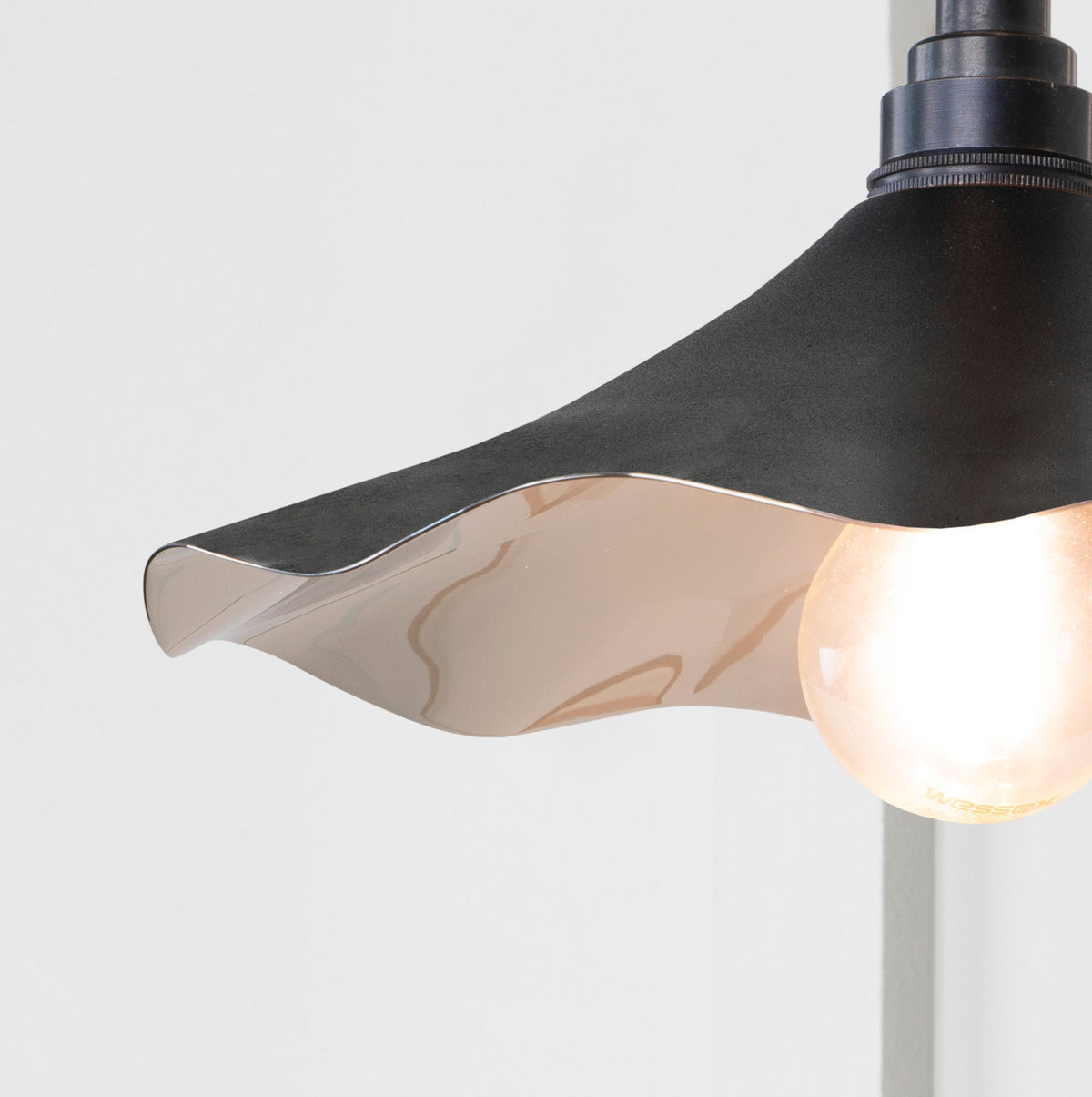 Smooth Nickel Flora Wall Light by From The Anvil