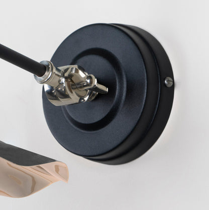 Smooth Nickel Flora Wall Light by From The Anvil