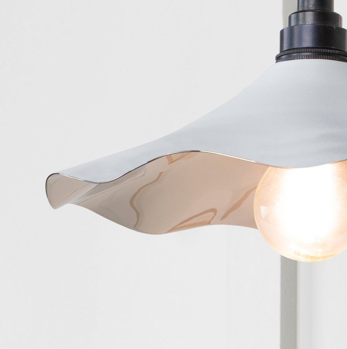 Smooth Nickel Flora Wall Light by From The Anvil