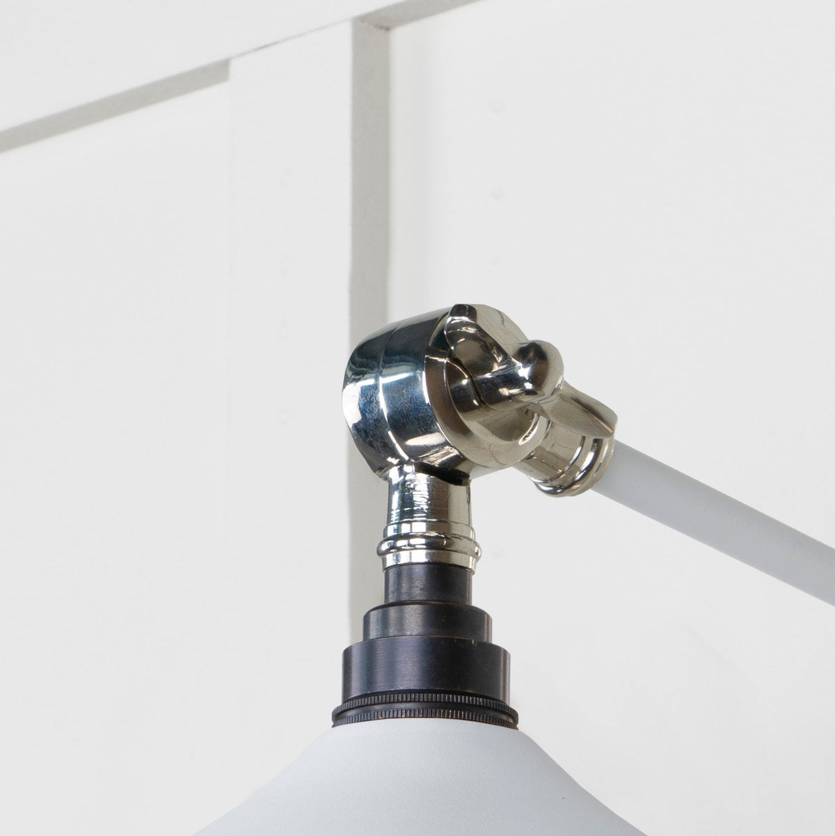 Smooth Nickel Flora Wall Light by From The Anvil