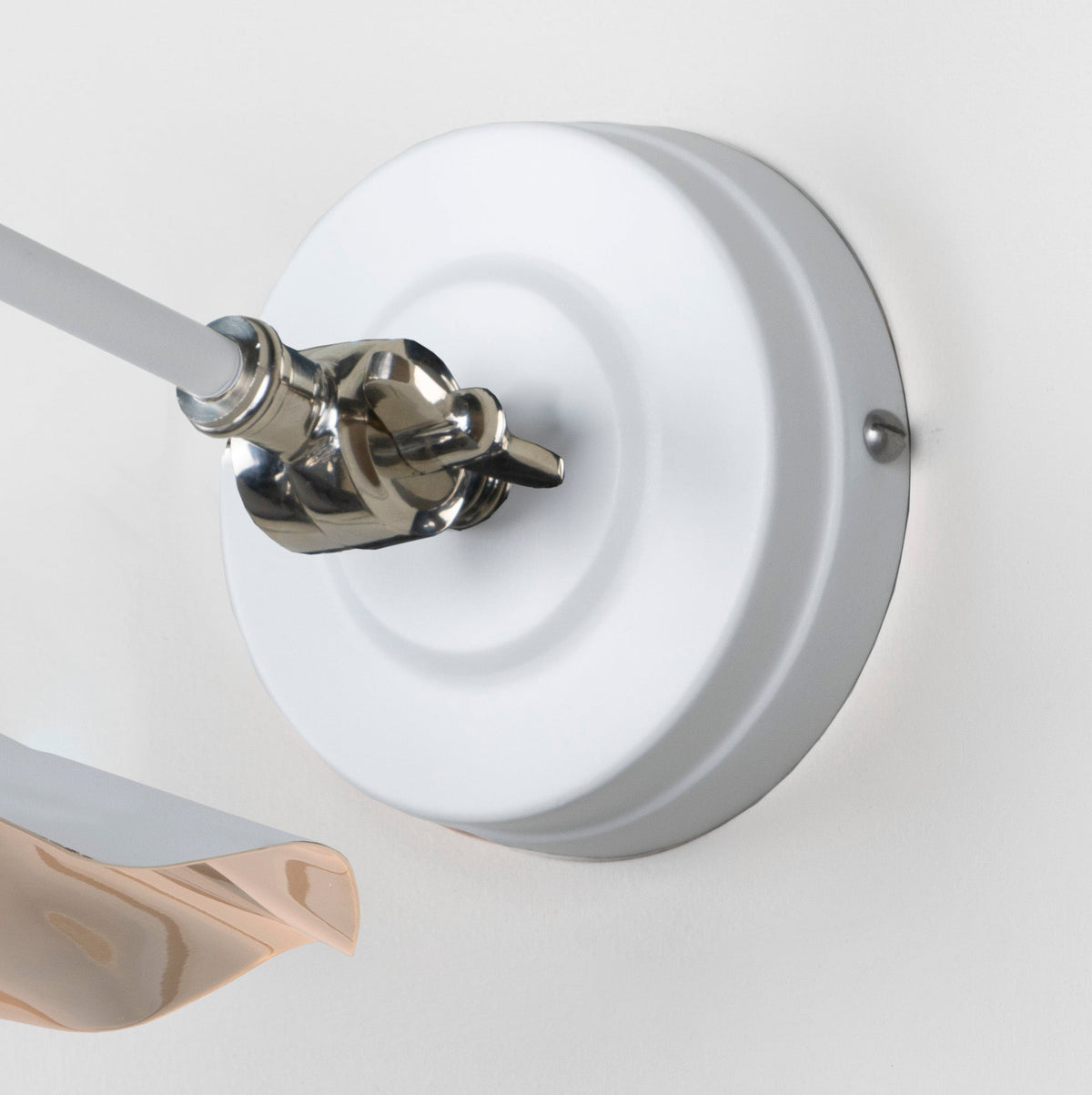 Smooth Nickel Flora Wall Light by From The Anvil