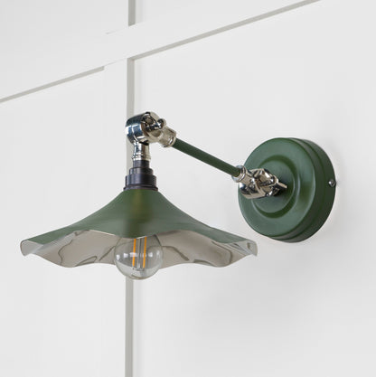 Smooth Nickel Flora Wall Light by From The Anvil