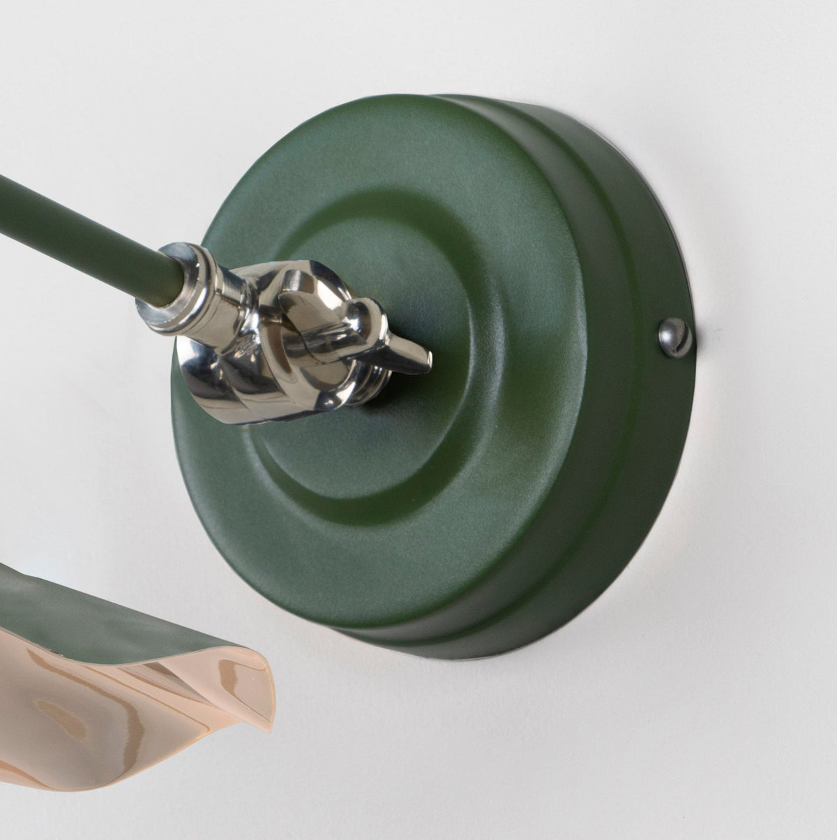 Smooth Nickel Flora Wall Light by From The Anvil