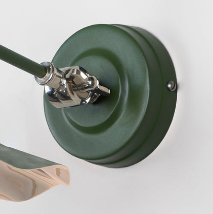 Smooth Nickel Flora Wall Light by From The Anvil