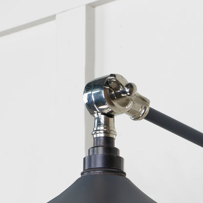 Smooth Nickel Flora Wall Light by From The Anvil