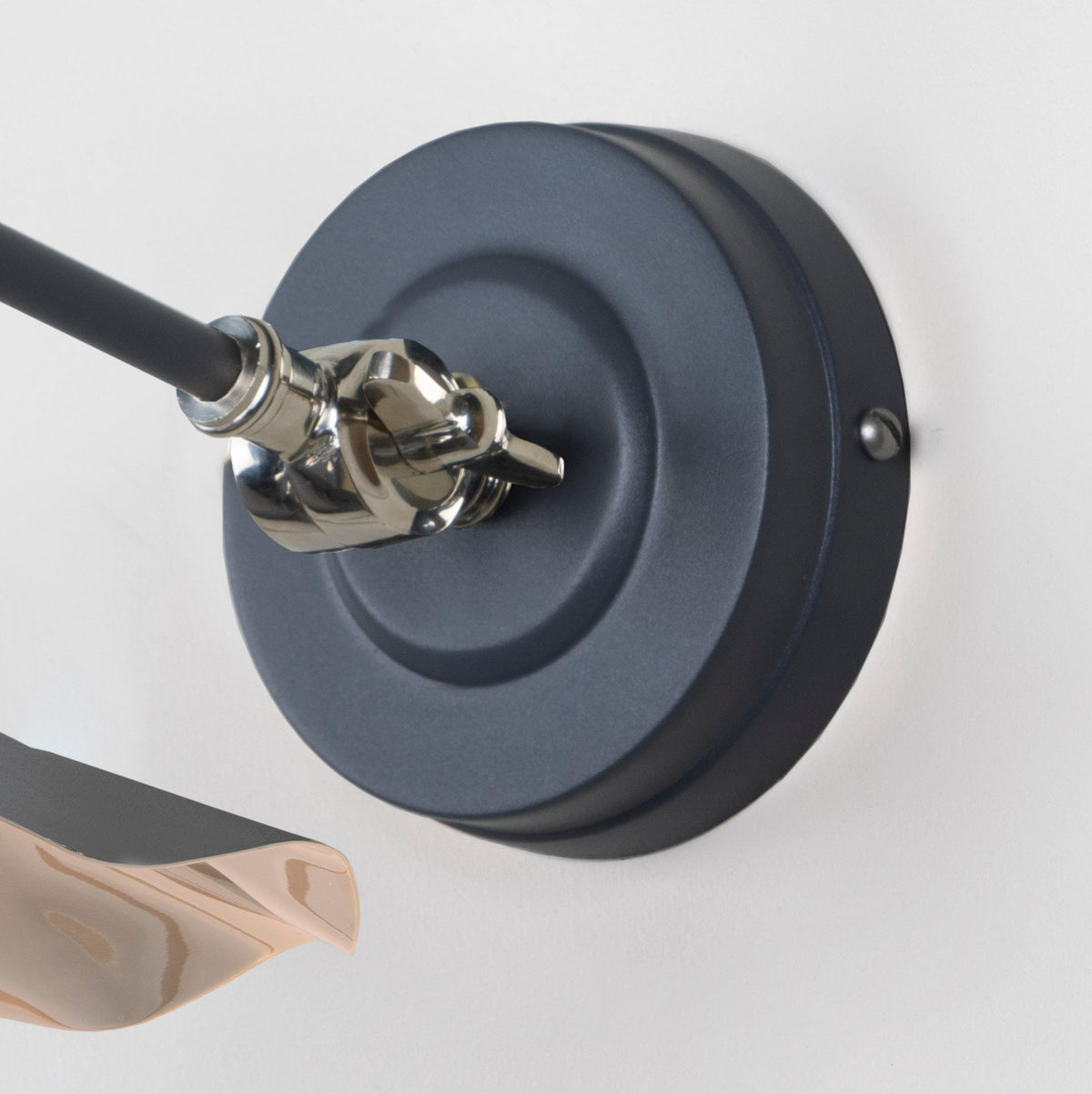 Smooth Nickel Flora Wall Light by From The Anvil