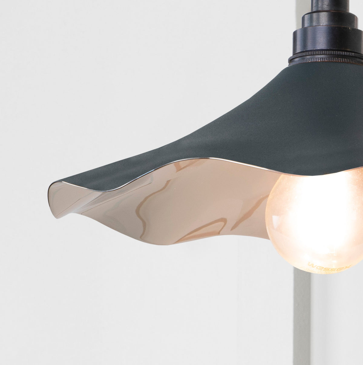 Smooth Nickel Flora Wall Light by From The Anvil