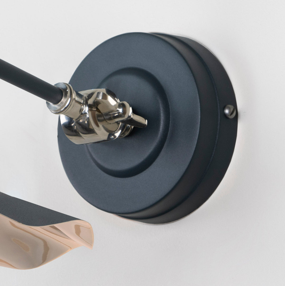 Smooth Nickel Flora Wall Light by From The Anvil