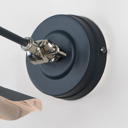 Smooth Nickel Flora Wall Light by From The Anvil