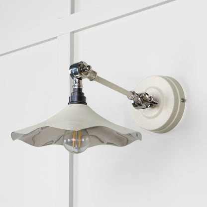 Smooth Nickel Flora Wall Light by From The Anvil