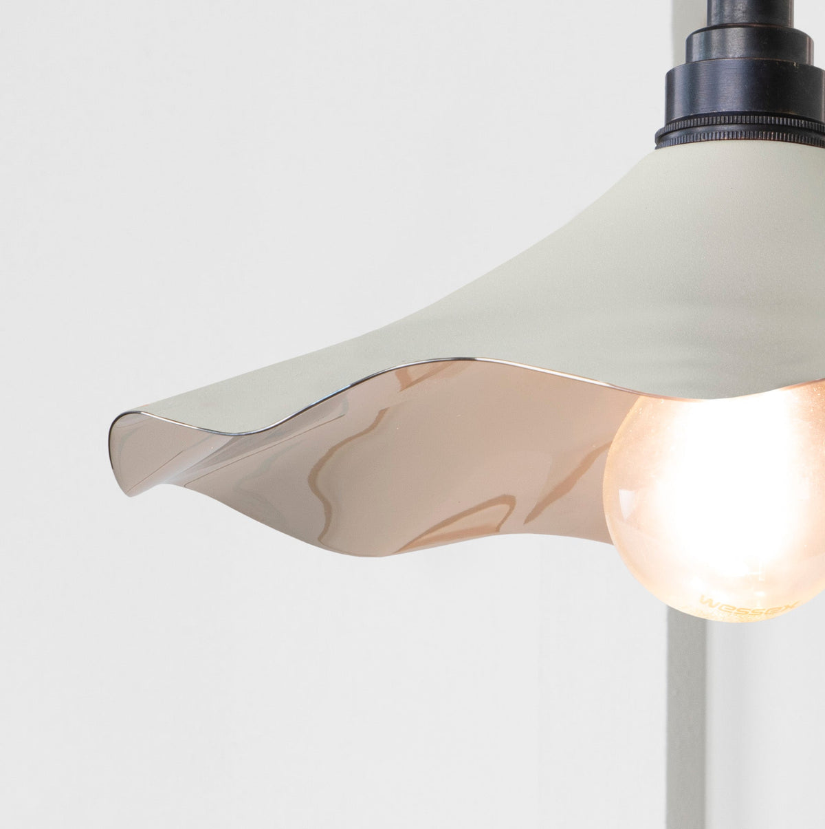 Smooth Nickel Flora Wall Light by From The Anvil