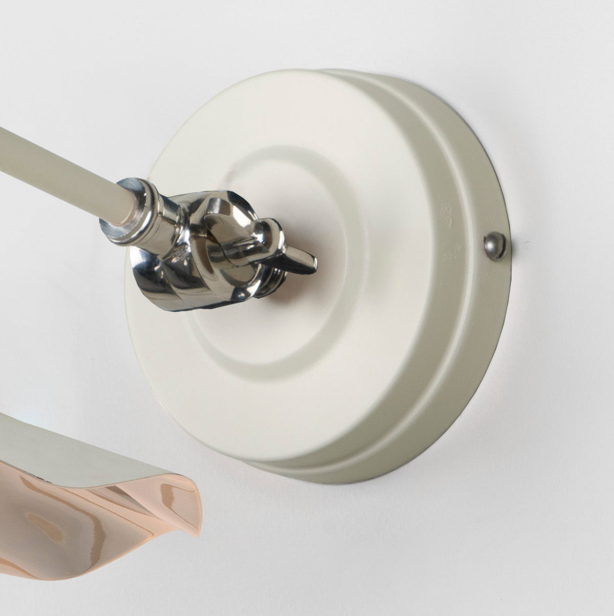 Smooth Nickel Flora Wall Light by From The Anvil