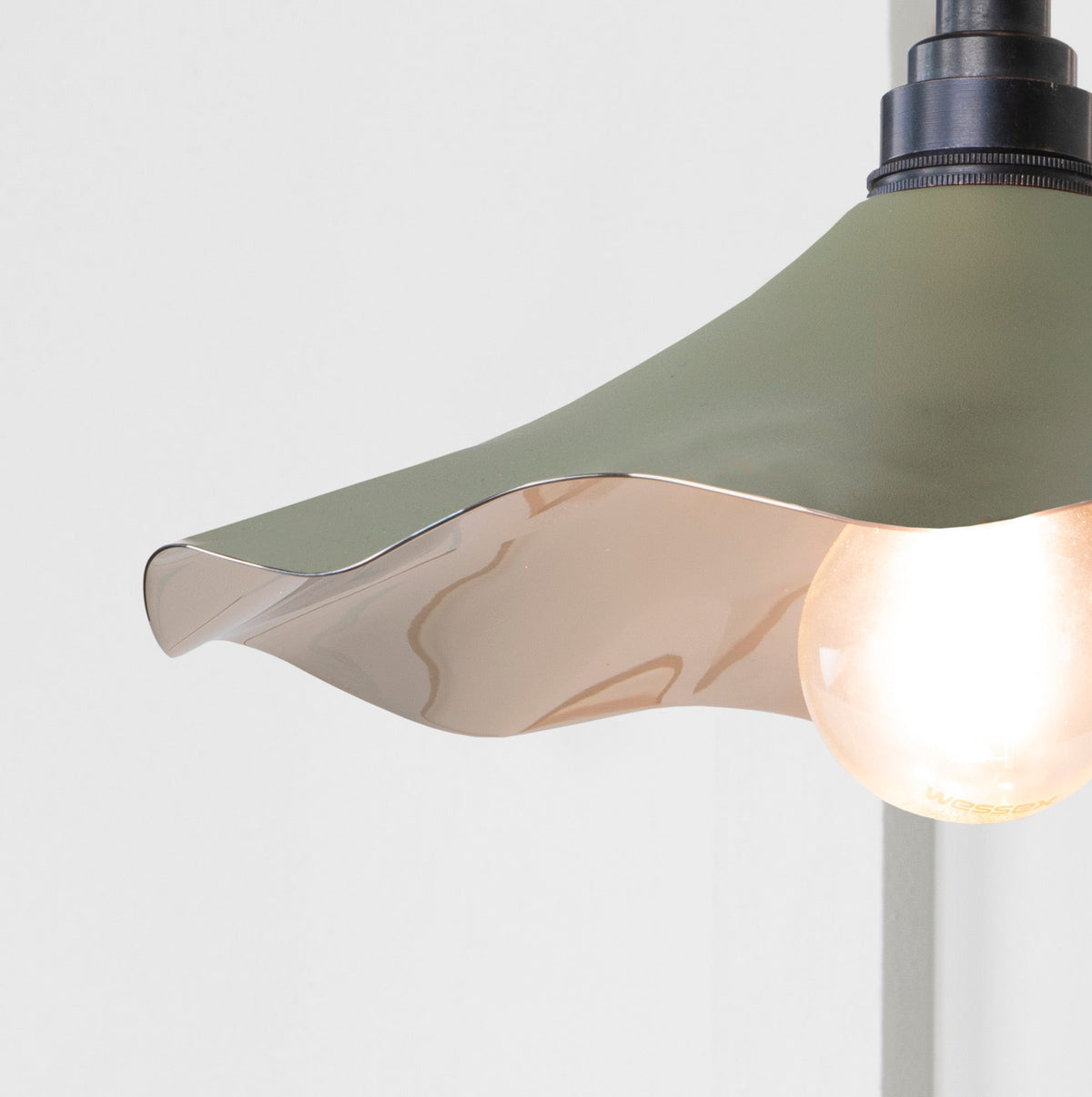 Smooth Nickel Flora Wall Light by From The Anvil