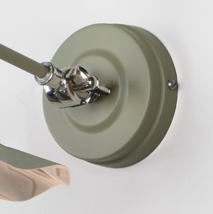 Smooth Nickel Flora Wall Light by From The Anvil