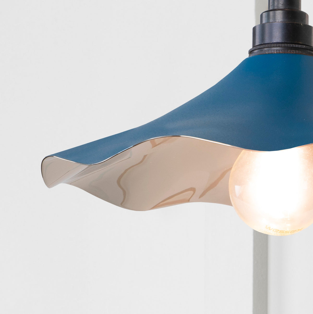 Smooth Nickel Flora Wall Light by From The Anvil