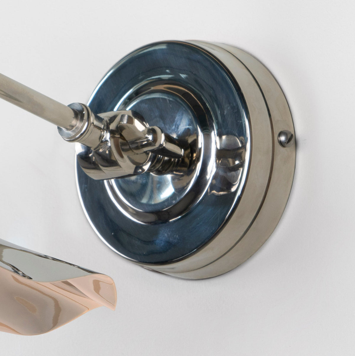 Smooth Nickel Flora Wall Light by From The Anvil