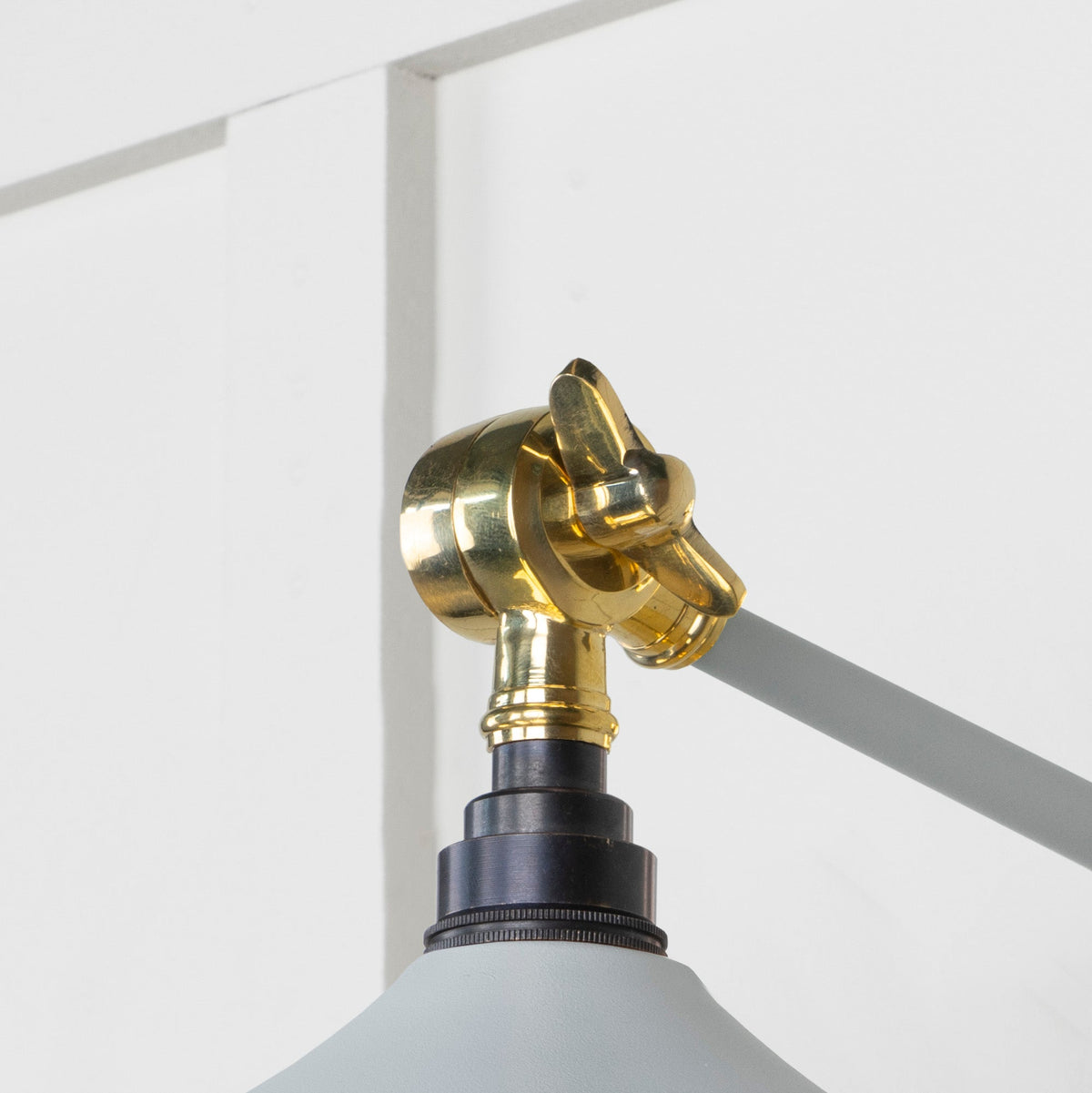 Smooth Brass Flora Wall Light by From The Anvil