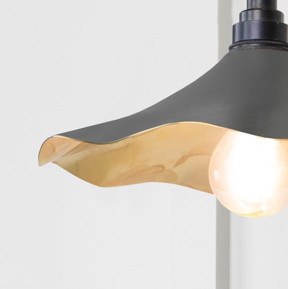 Smooth Brass Flora Wall Light by From The Anvil