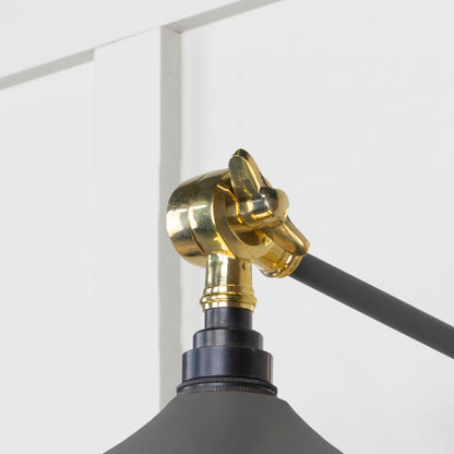 Smooth Brass Flora Wall Light by From The Anvil
