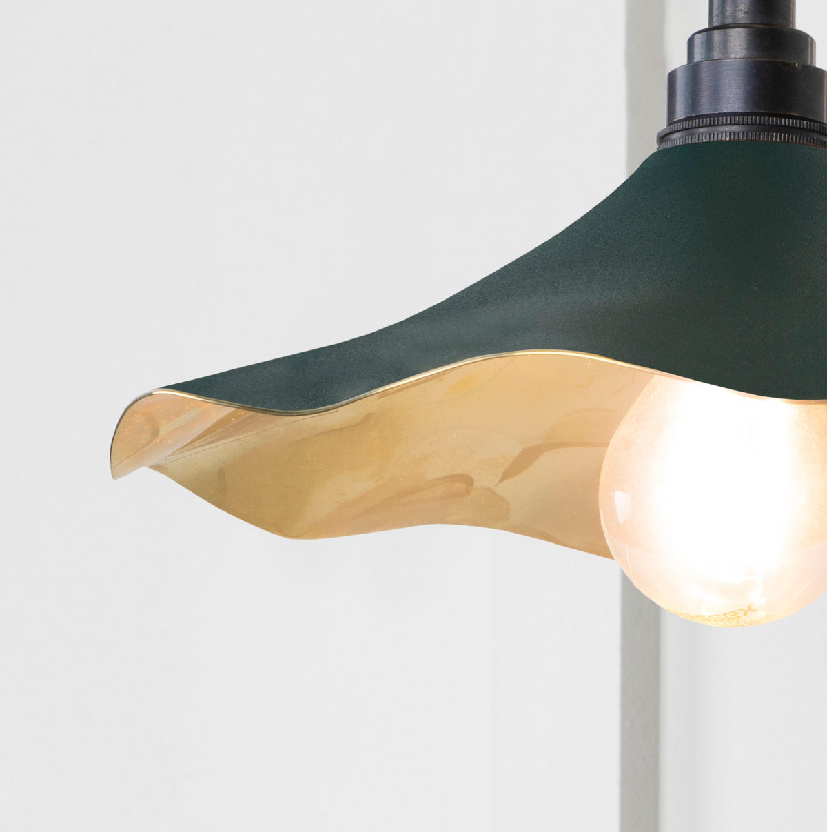 Smooth Brass Flora Wall Light by From The Anvil