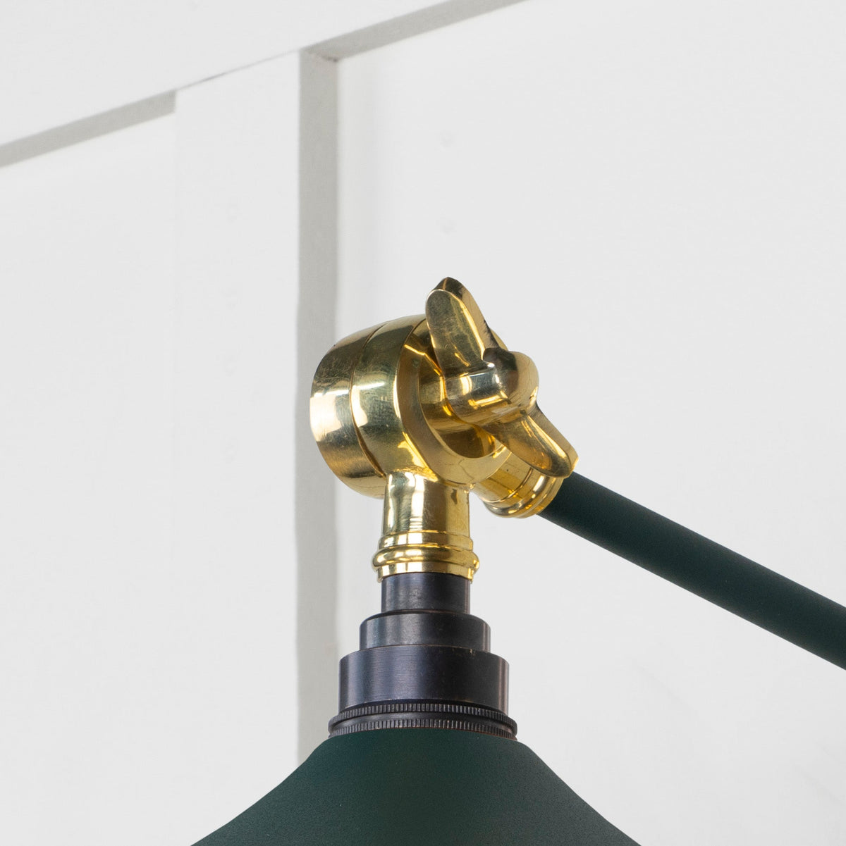 Smooth Brass Flora Wall Light by From The Anvil