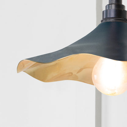 Smooth Brass Flora Wall Light by From The Anvil