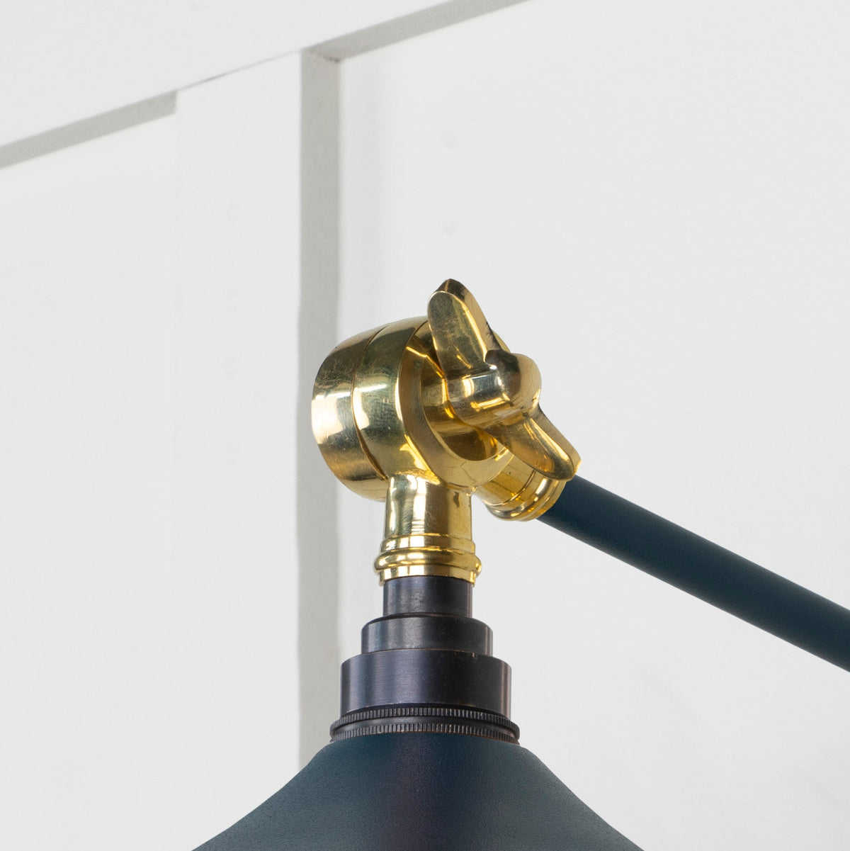 Smooth Brass Flora Wall Light by From The Anvil