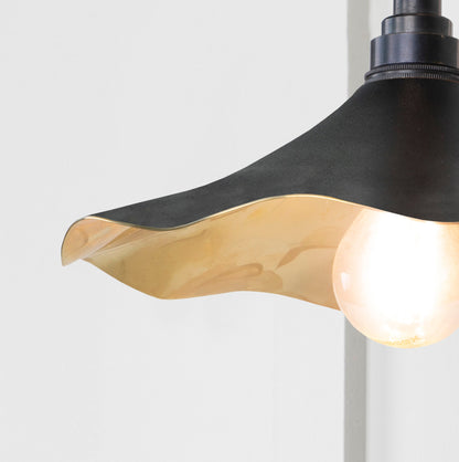 Smooth Brass Flora Wall Light by From The Anvil