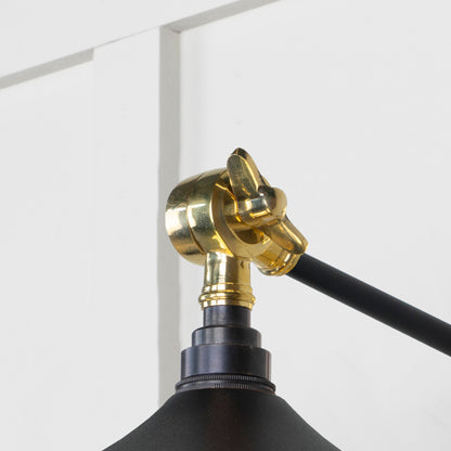 Smooth Brass Flora Wall Light by From The Anvil