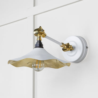 Smooth Brass Flora Wall Light by From The Anvil