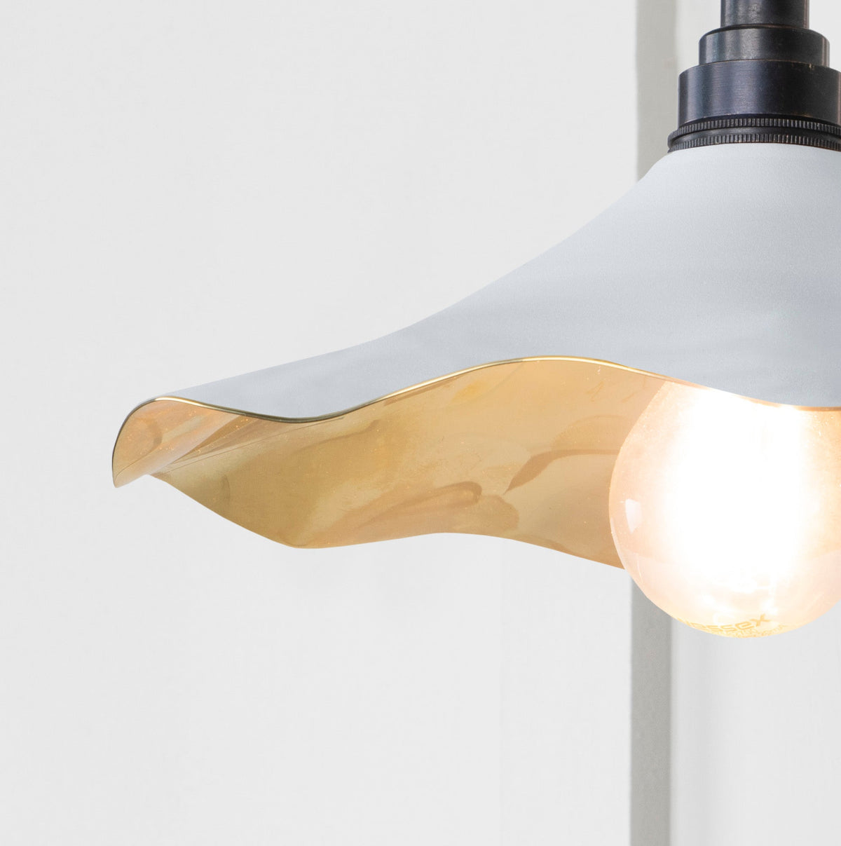 Smooth Brass Flora Wall Light by From The Anvil