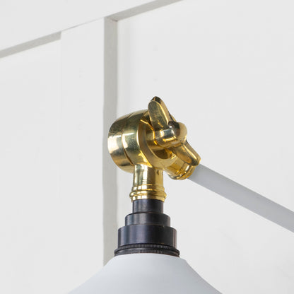 Smooth Brass Flora Wall Light by From The Anvil