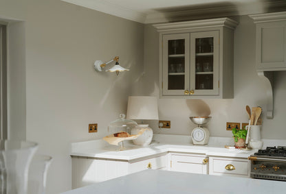 Smooth Brass Flora Wall Light by From The Anvil