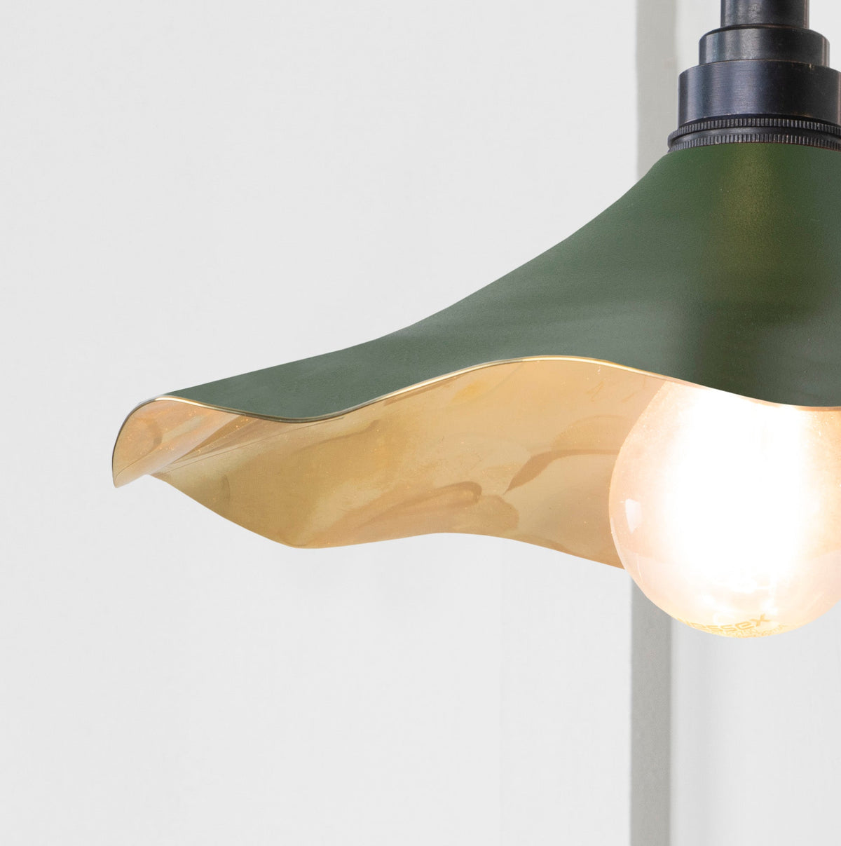 Smooth Brass Flora Wall Light by From The Anvil