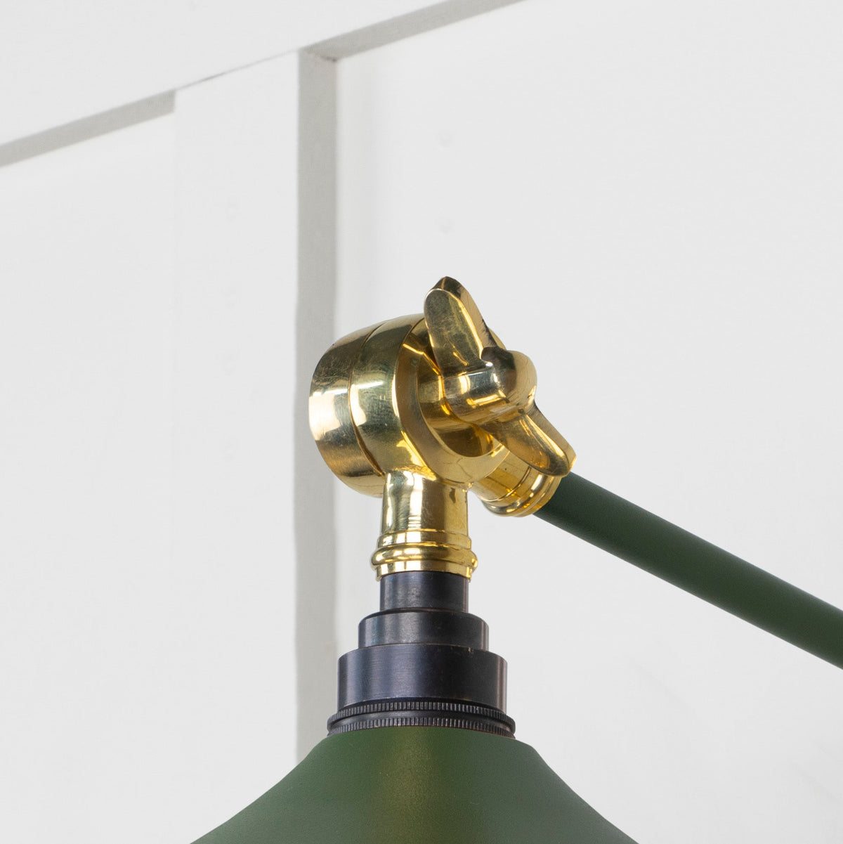 Smooth Brass Flora Wall Light by From The Anvil