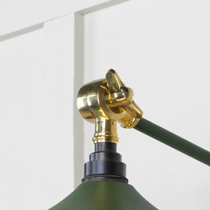Smooth Brass Flora Wall Light by From The Anvil