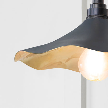 Smooth Brass Flora Wall Light by From The Anvil