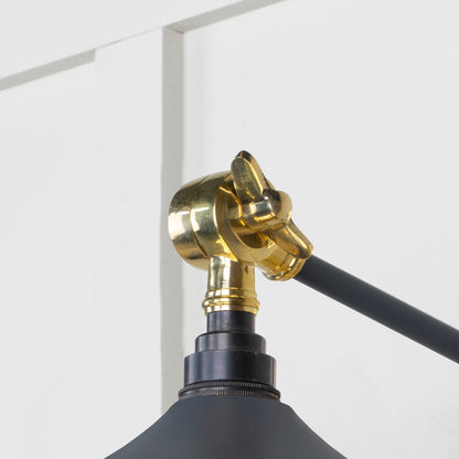 Smooth Brass Flora Wall Light by From The Anvil